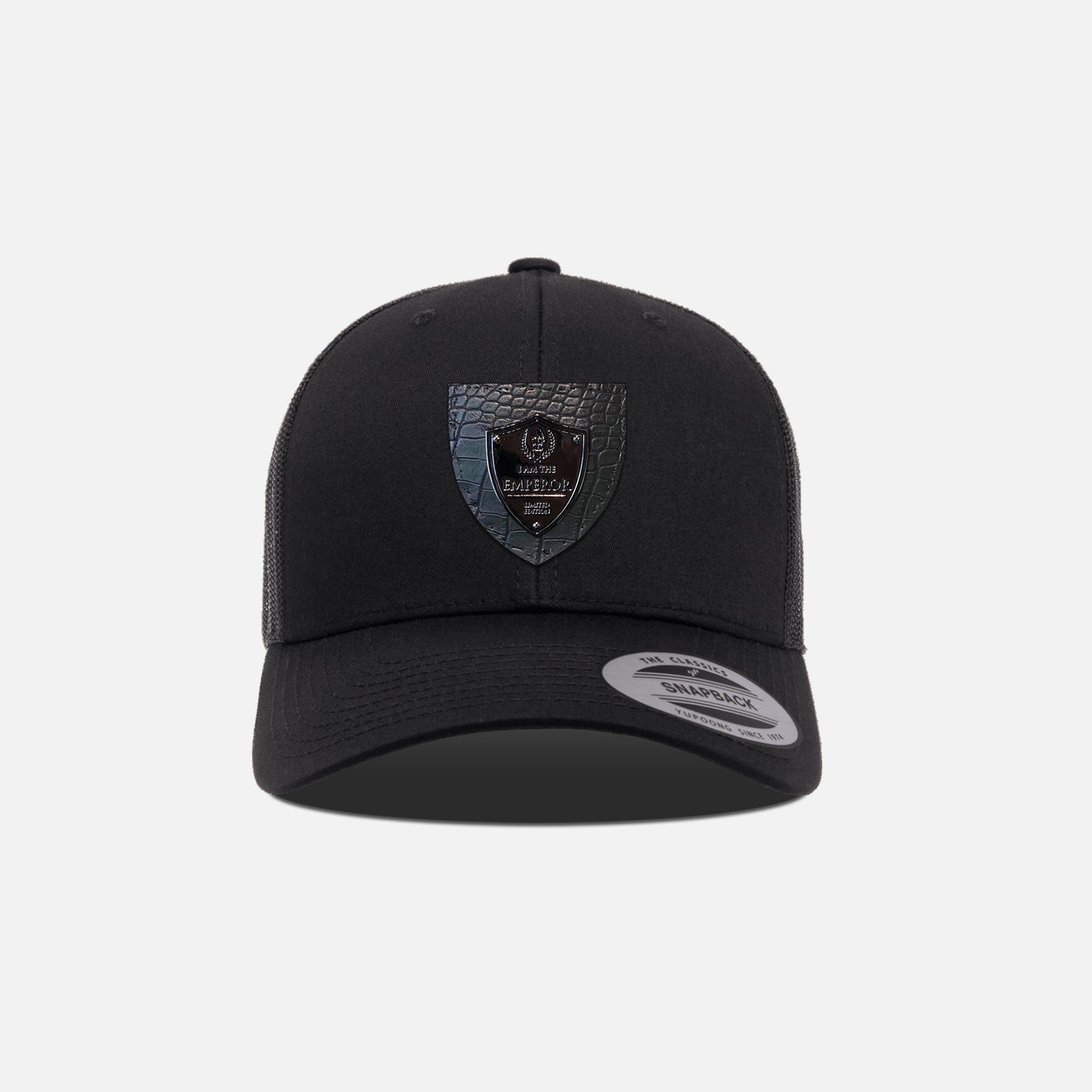 SILVER LOGO TRUCKER HAT