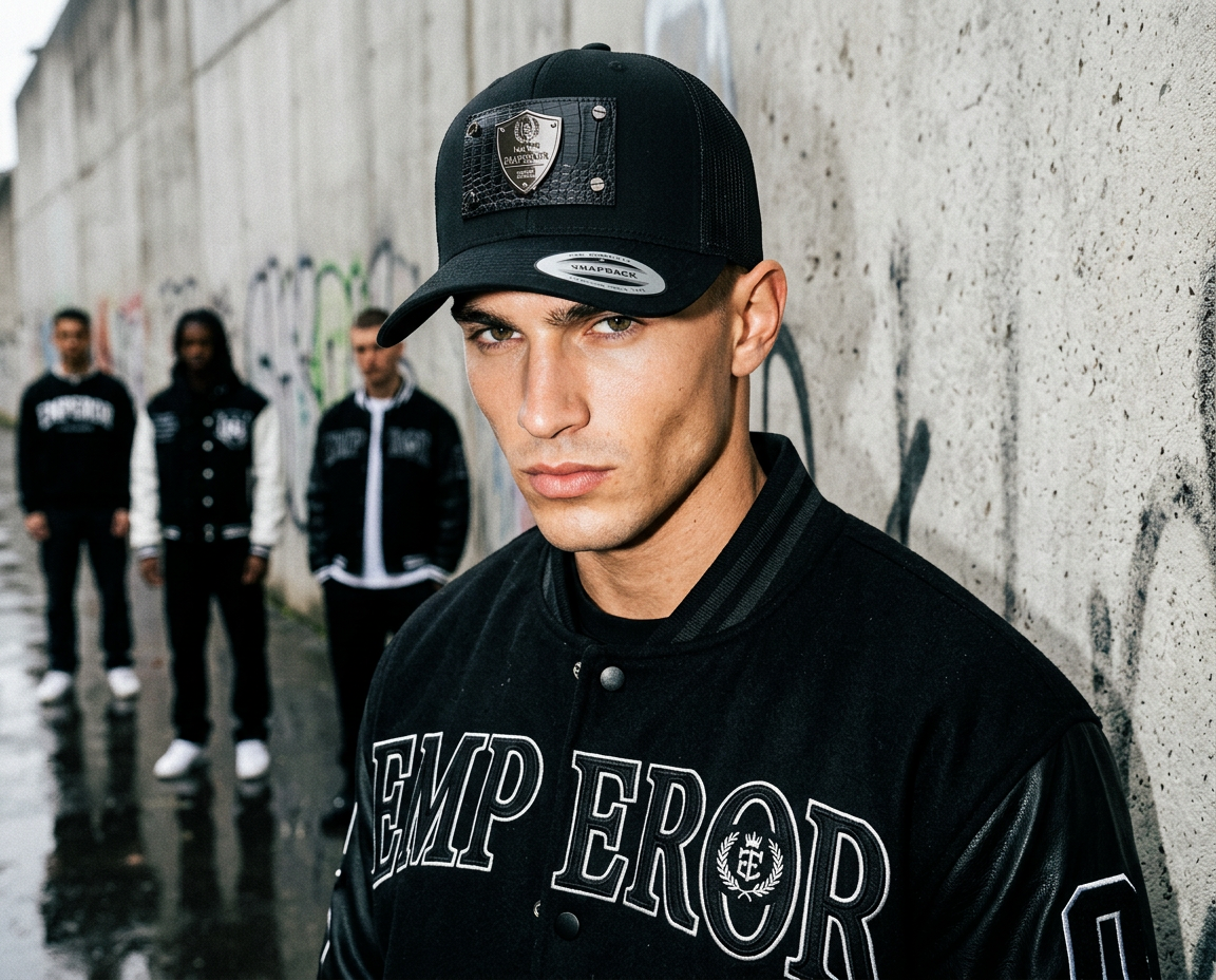 SQUARE LOGO TRUCKER HAT